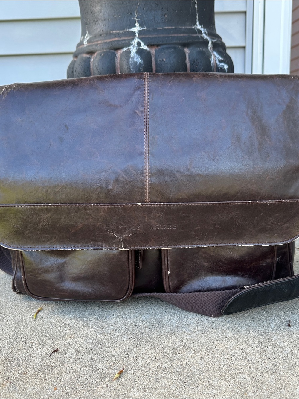 Kelly Moore “Kelly Boy” camera Leather Messenger Bag - Brown